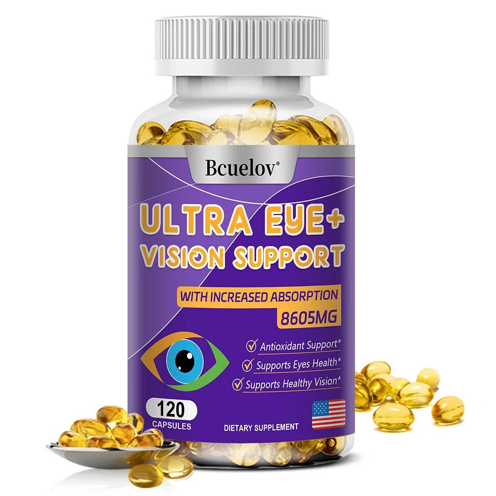 Advanced Eye Vitamin Supplement for Macular Health & Dry Eyes - Improve Eye Fatigue, Stress & Night Vision, Adults Men Women 120count United States
