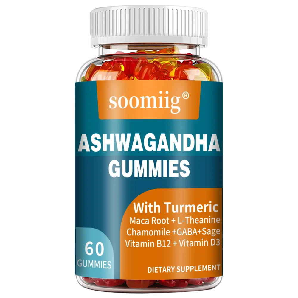 Ashwagandha Supplement - with Turmeric, Vitamins - Balances Mood, Energy, Promotes Calmness & Relaxation - 60 Capsules 60count United States