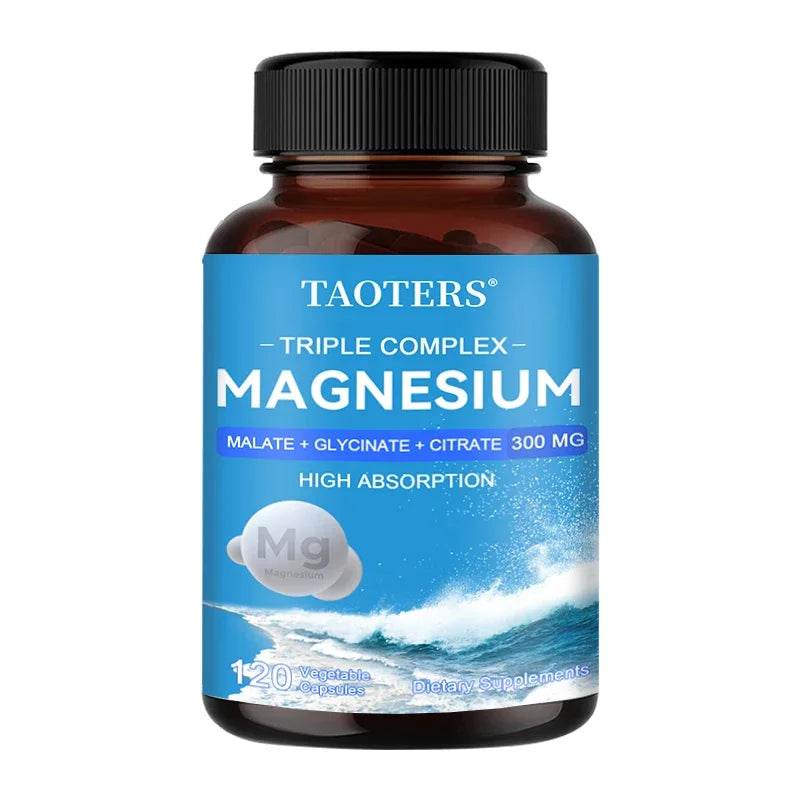 Magnesium Complex - 3-in-1 Formula with Malic Acid, Glycine and Citric Acid To Support Heart Health, Energy and Mood 120 count United States
