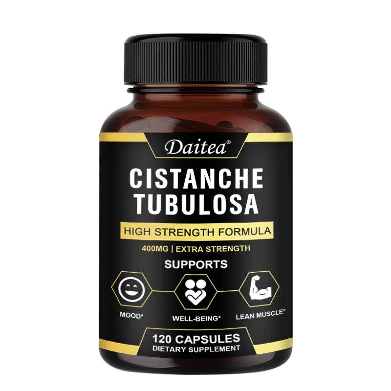 Cistanche Tubulosa Supplement 400MG - Mood, Endurance, Athletic Performance, Energy and Muscle Strength Support 120count United States