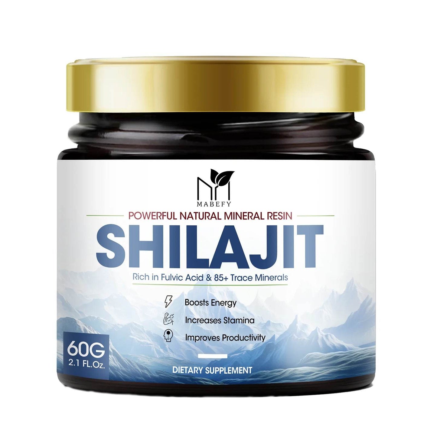 60g 100% Himalaya Pure Shilajit Resin Original Mineral Health Supplement Non-GMO Brain Memory Cognitive Energy Health 60g United States
