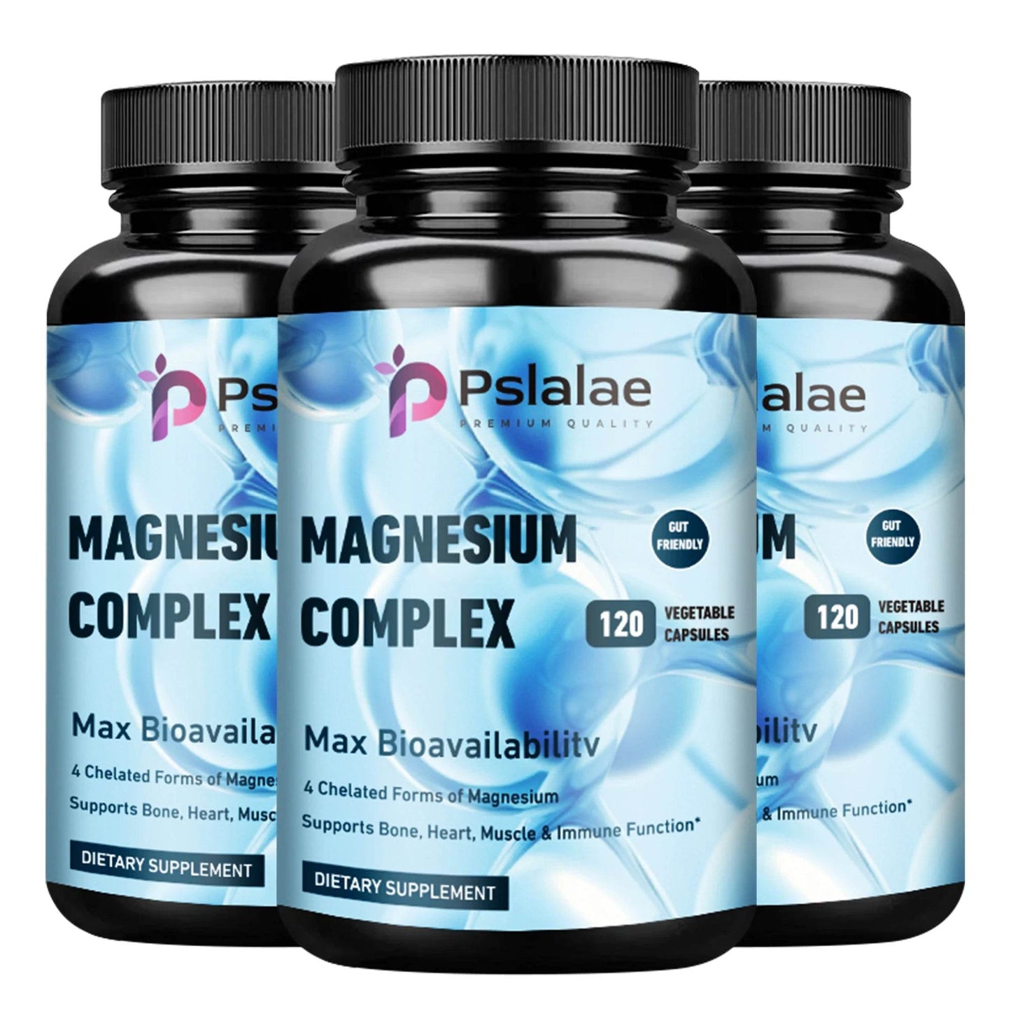 Magnesium Complex - Supports Deep Sleep, Promotes Muscle Growth, Bone, Brain, Heart Health - 120 Capsules Three-Best choice United States