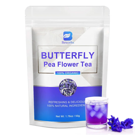 BEWORTHS 100% Natural Butterfly Herb Extract Enhances Immunity, Rich in Vitamin C and E Antioxidant Supplements for Beauty 50g United States