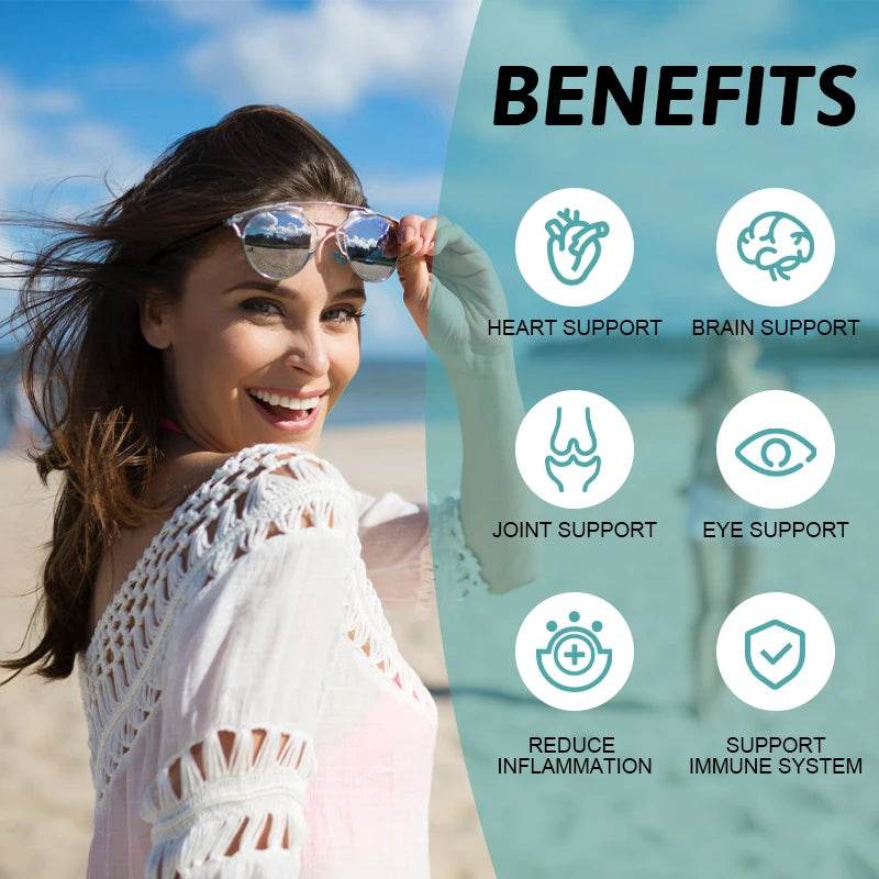 3600mg Triple Strength Omega 3 Fish Oil Supplement Rich EPA & DHA, Omega 3 Supplements for Heart, Brain & Immune Support