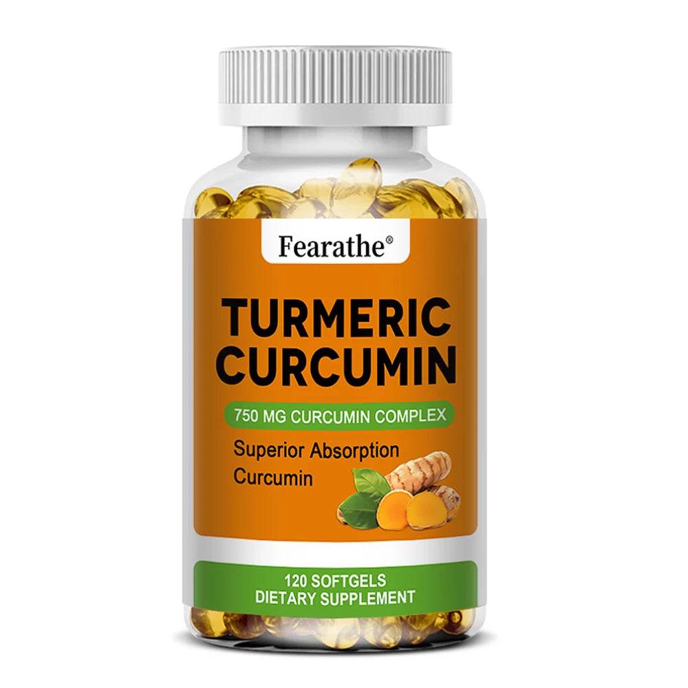 Organic Turmeric Capsules - Phytosome Supplement to Support Joint, Brain and Heart Health 120 count United States