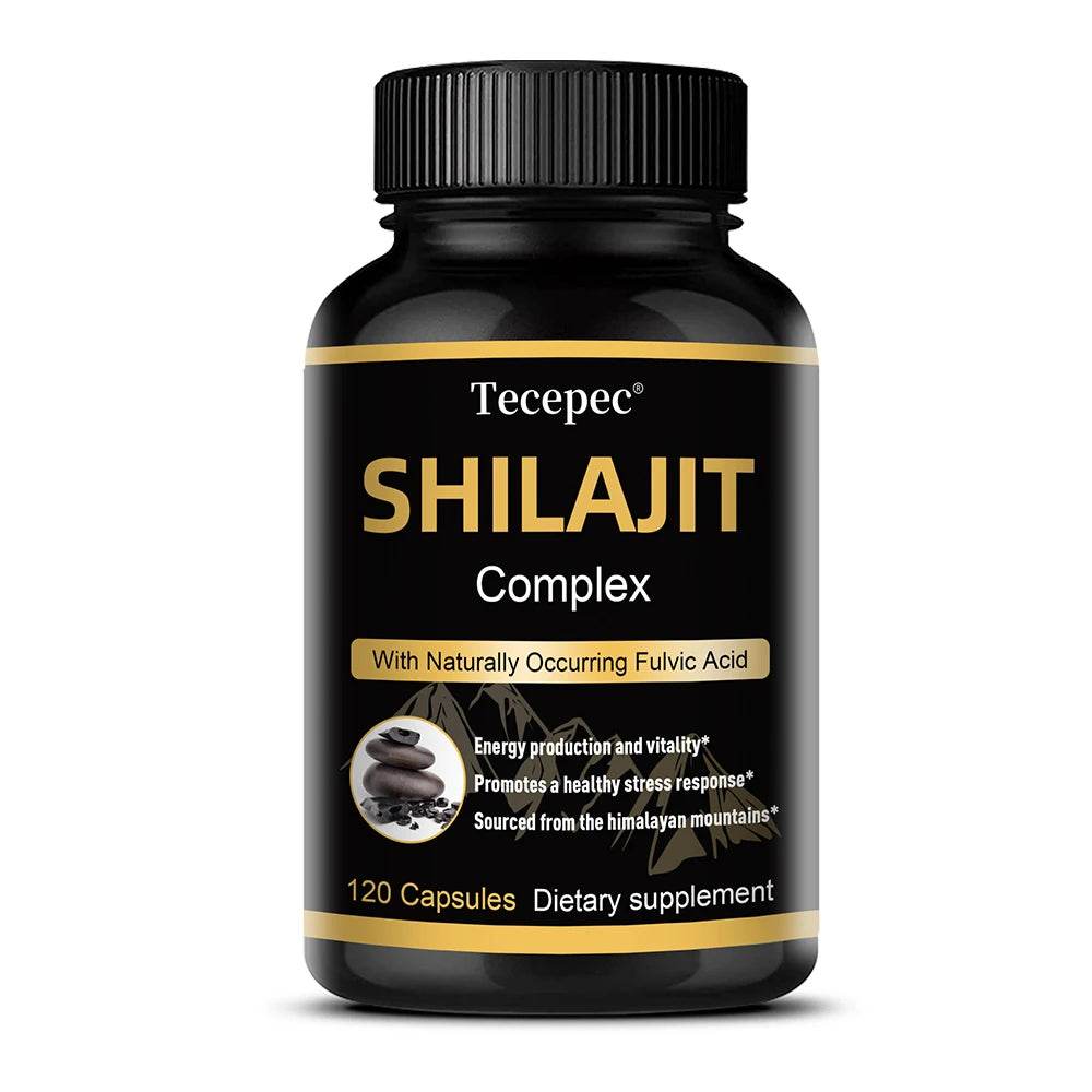 Shilajit Capsules - Rich in Trace Minerals, Natural Fulvic Acid, Helps Brain Thinking and Memory, Immunity, Metabolism United States 120count