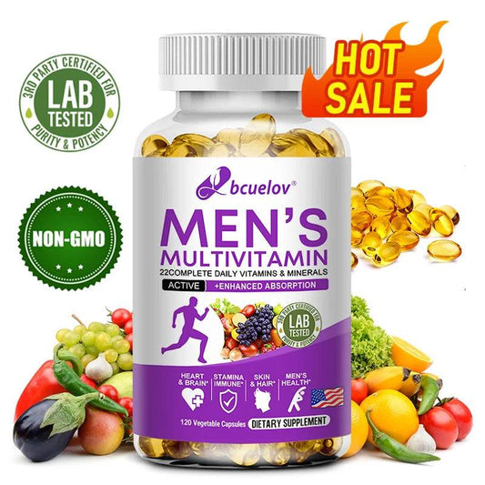 Men's Daily Multivitamin - 22 Vitamins & Minerals, Dietary Supplement for Immunity, Energy, Digestion, Skin, and Overall Health Package 1 United States