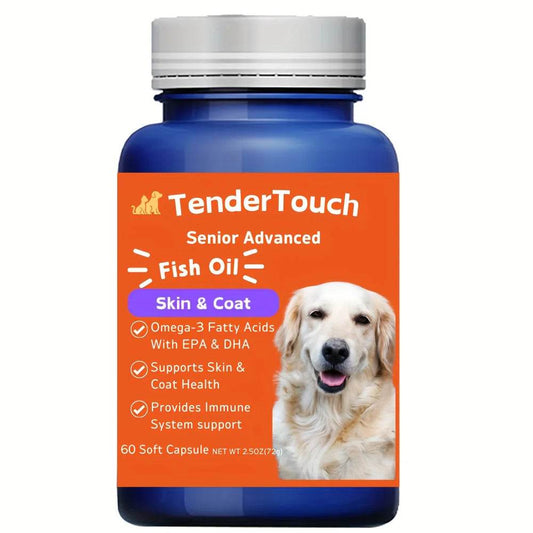 60 Capsules Amazing Omega 3 Fish Oil for Dogs and Cats - Omega 3 for Dogs and Cats Shedding and Skin Health For Dog Dry Skin United States