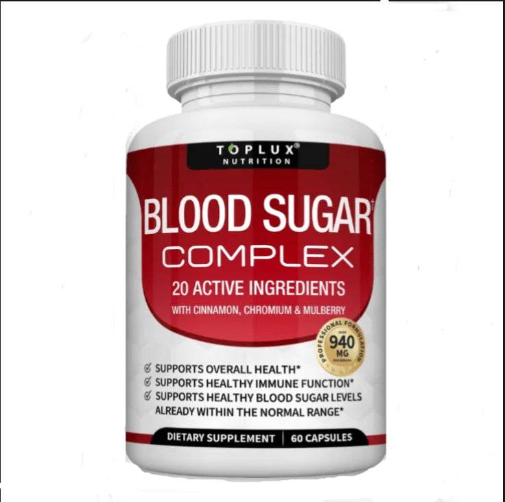 Vitamin C, Vitamin E Supplement, Blood Sugar Complex, Supports Heart Health, Overall Health and Immune System, 60 Capsules United States 60count