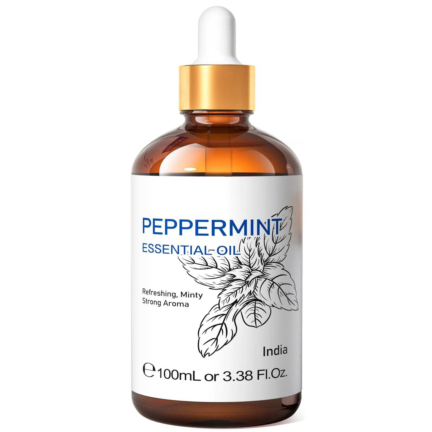 100ML Black Pepper Essential Oils, HIQILI 100% Pure Spice OIil Used for Diffuser, Humidifer, Relieving Stress, Making candles Peppermint 100ml
