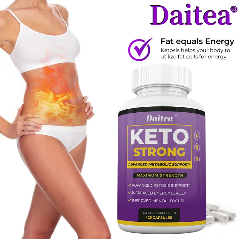 Daitea Keto Advanced Ketogenic Formula - Supports Absorption and Manages Healthy Weight - Energy Supplement, Non-GMO