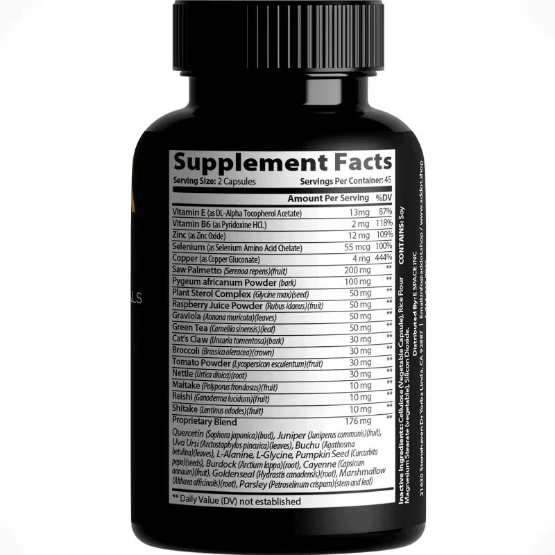 With Saw Palmetto and 30 Powerful Herbal Extracts, Minerals and Vitamins to Maximize Prostate Health, 90 Capsules