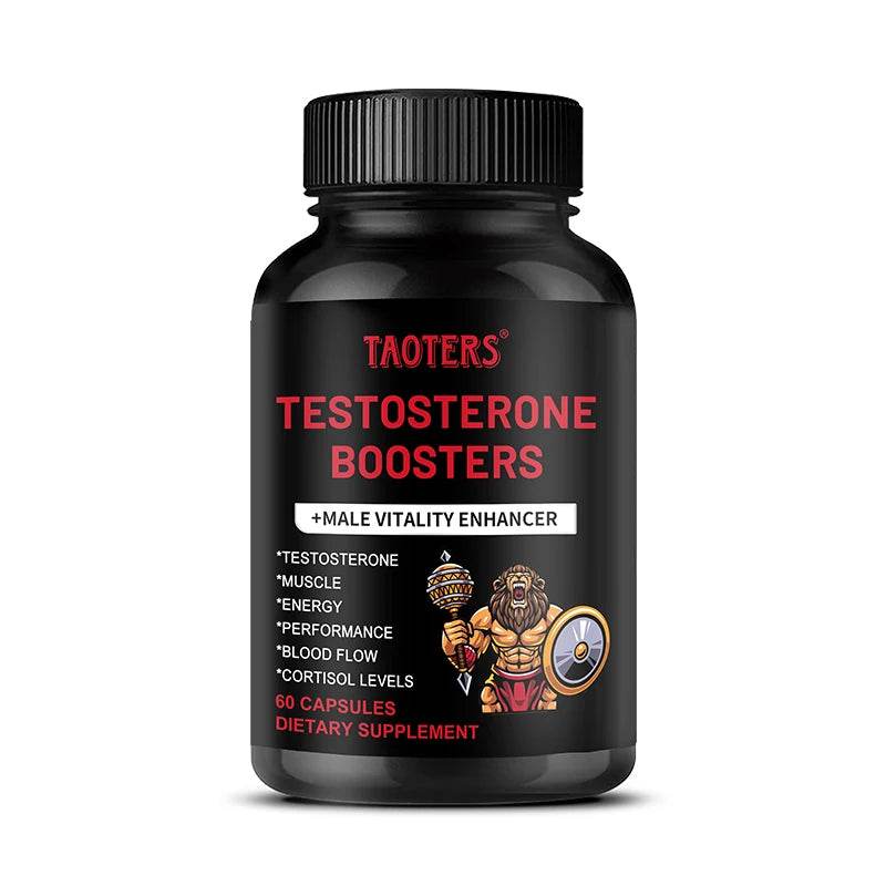 Taoters Male Vitality Booster - with Vitamins and Minerals - Supports Muscle, Energy, Performance, Blood Flow United States 60count