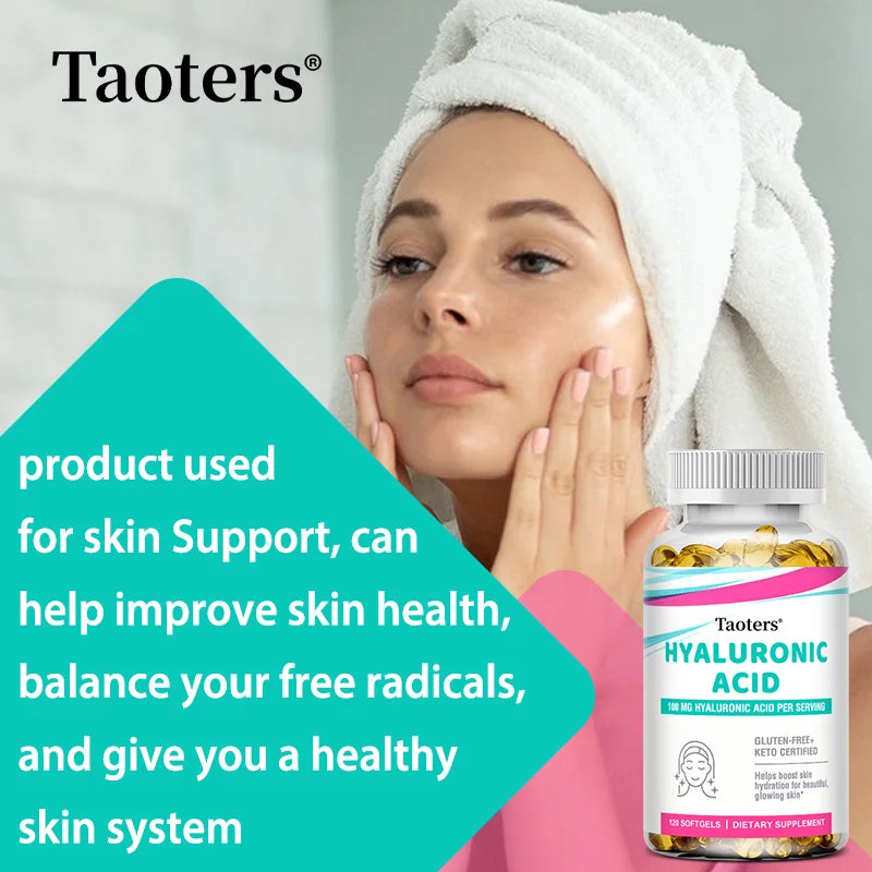 Sodium Hyaluronate Supplements—Antioxidant and Anti-aging, Supports Skin and Bone Health, Promotes Nutrient Absorption