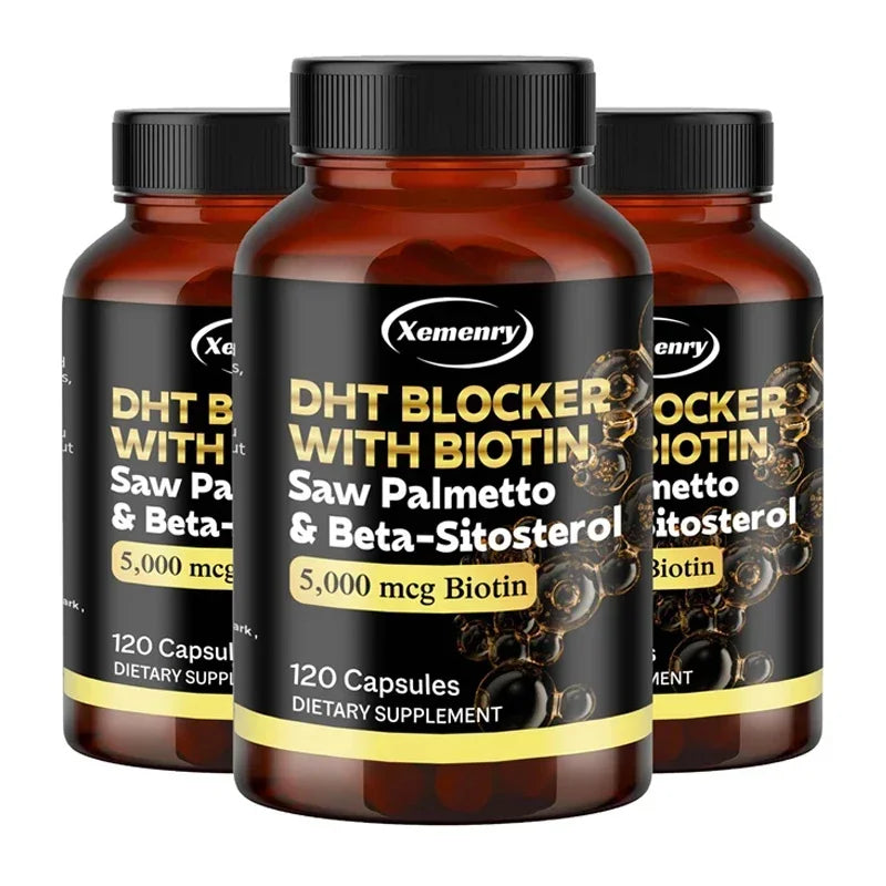 Saw Palmetto Extract Capsules - Prostate Health,Blocker Hair Growth for Mens Help Urination Frequency Supple - 120 Capsules