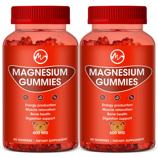 Magnesium Glycinate Gummies - Support Sleep Relax Nerves- Good Mood Brain Health Muscle Strengthen and Bones United States