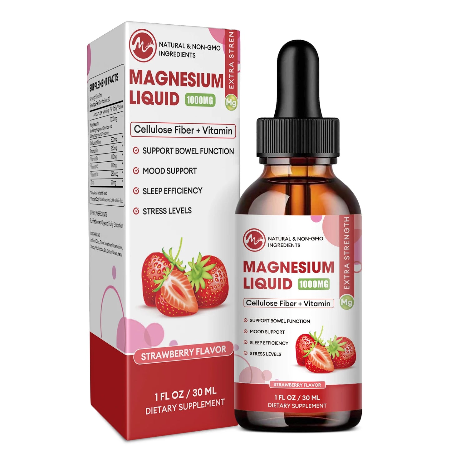 Magnesium Glycinate Liquid Drop, Vegan Non-GMO Complex Supplement Promotes Nerv,Relaxation,Muscle,Sleep Support 30Ml Package 1 United States