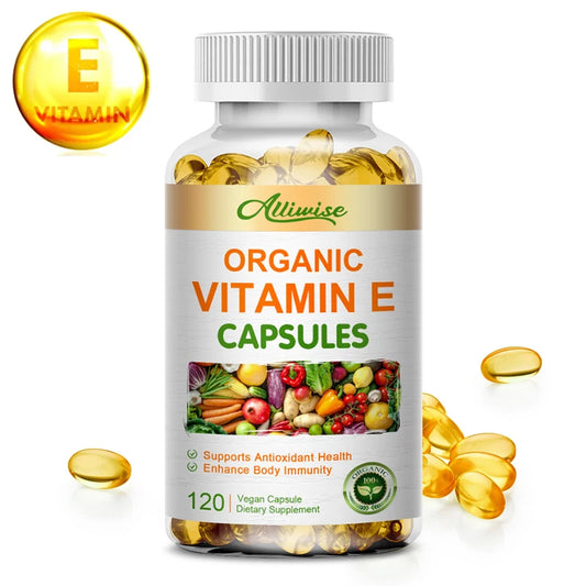 Vitamin E Capsules Helps Blood Birculation and Antioxidant & Brightens Skin Tone Daily Vitamin Supplement Beauty Health