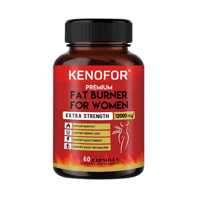KENOFOR Fat Burner Supplement - Supports Weight Management, Increases Energy, Boosts Metabolism and Detoxification 12000 Mg United States 60coumt