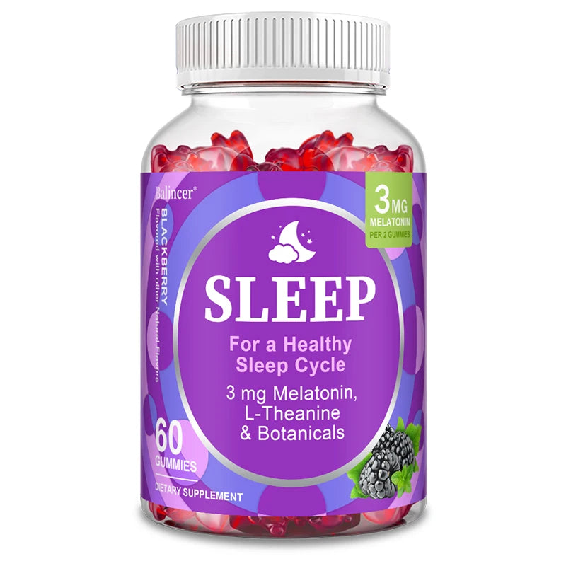 Gummies for Healthy Sleep Cycle, Fall Asleep Naturally, Fight Insomnia, Boost Immunity, Improve Rest Quality, Dietray Supplement