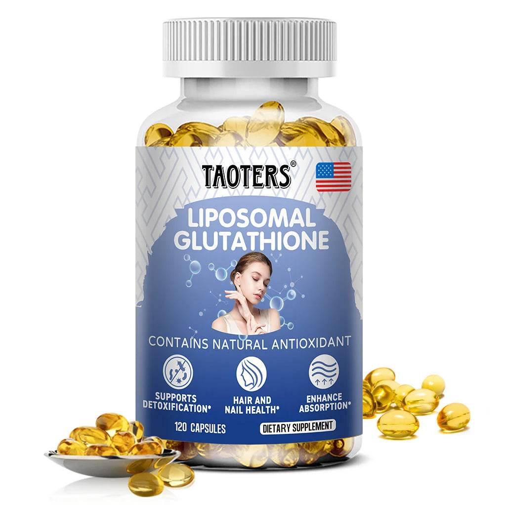 Glutathione Supplement Capsules - Liver and Skin Antioxidant Support, Detoxification, Cardiovascular, Brain, Immune Health United States 120 count