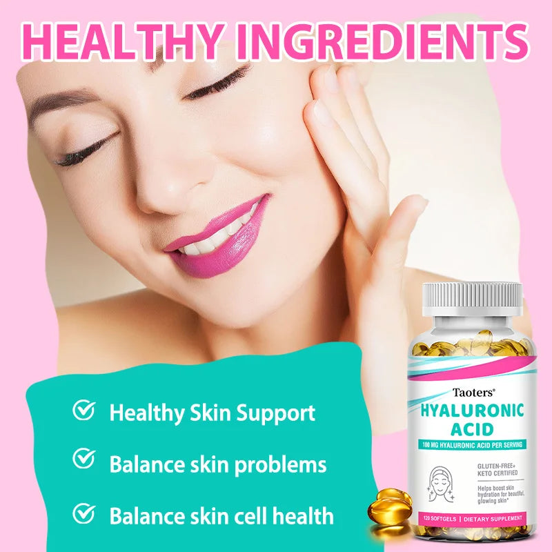 Sodium Hyaluronate Supplements—Antioxidant and Anti-aging, Supports Skin and Bone Health, Promotes Nutrient Absorption