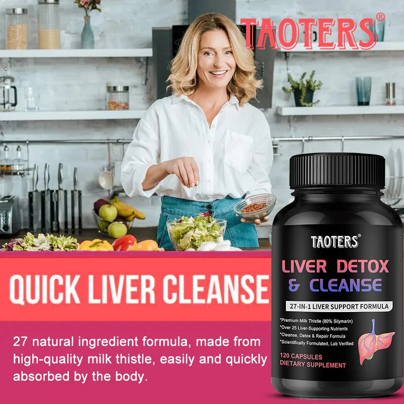 Milk Thistle Extract - Natural Liver Support Supplement, Supports Cleansing and Repair, Strengthens the Liver