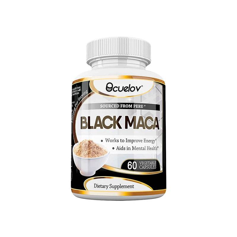 Black Maca High Strength Extract Gel, Muscle Health, Energy and Endurance 60count United States