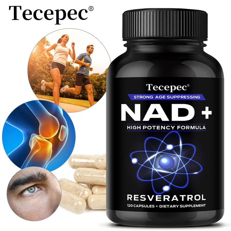 NAD+ Supplements, Supplements with Quercetin + Resveratrol - Supports Cell Health, Muscle, Brain, Vision and Heart Health United States