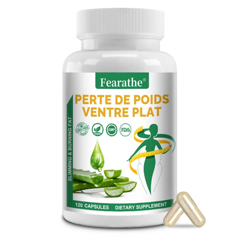 Aloe Vera Extract Capsules, Detox Cleansing and Digestive Support, Promote Gut Health, 120 Capsules United States 120 count