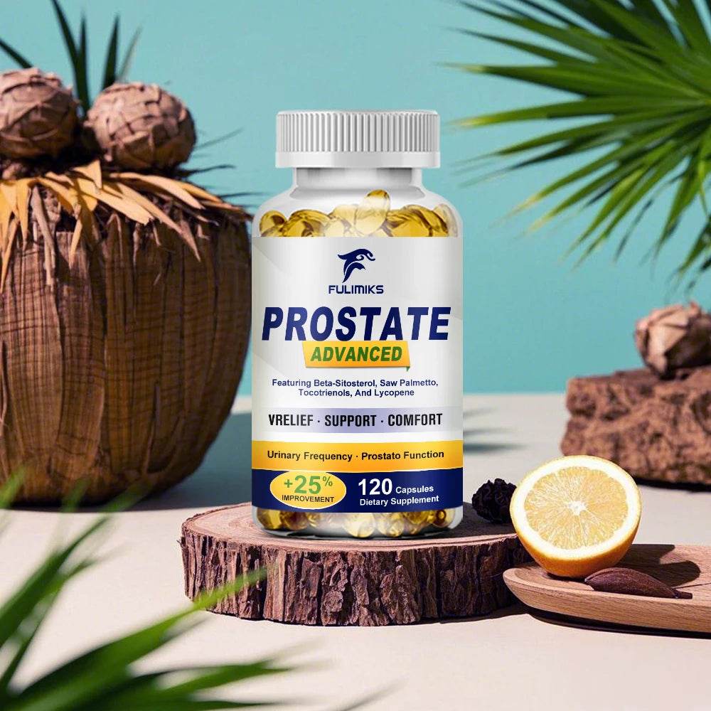 Prostate Advanced, Saw Palmetto Sitosterol Capsules for Men's Prostate Health, Hair Growth, Men's Health, Urinary Tract Health