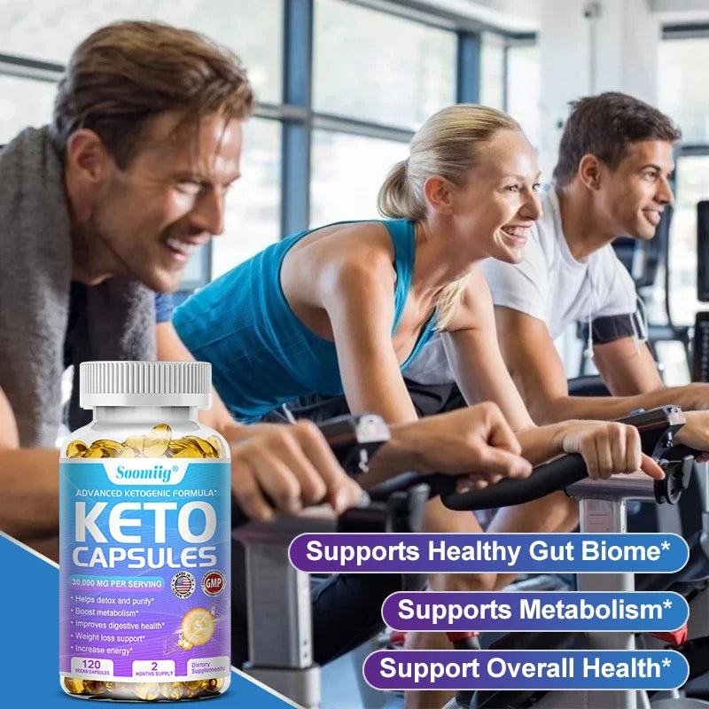 Keto Fat Burning Supplement - Appetite Suppressant, Energy Boost, Nutrition, Digestion, Metabolic Support 120 Capsules