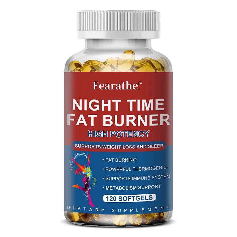 Nighttime Fat Burner - Highly Effective Support for Weight Management and Sleep Fat Burning Powerful Thermogenic Support United States 120count