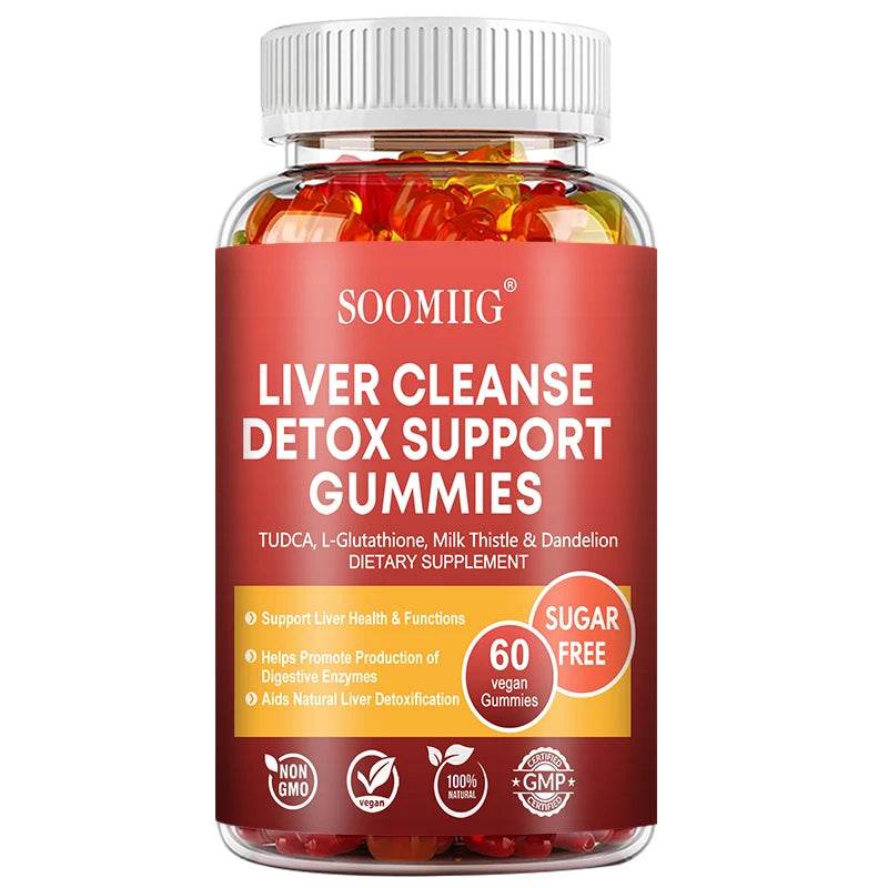 SOOMIIG Liver Cleanse Detox Gummies + Liver Nutrients with Milk Thistle Extract To Help Cleanse, Detoxify and Purify The Liver 60count United States