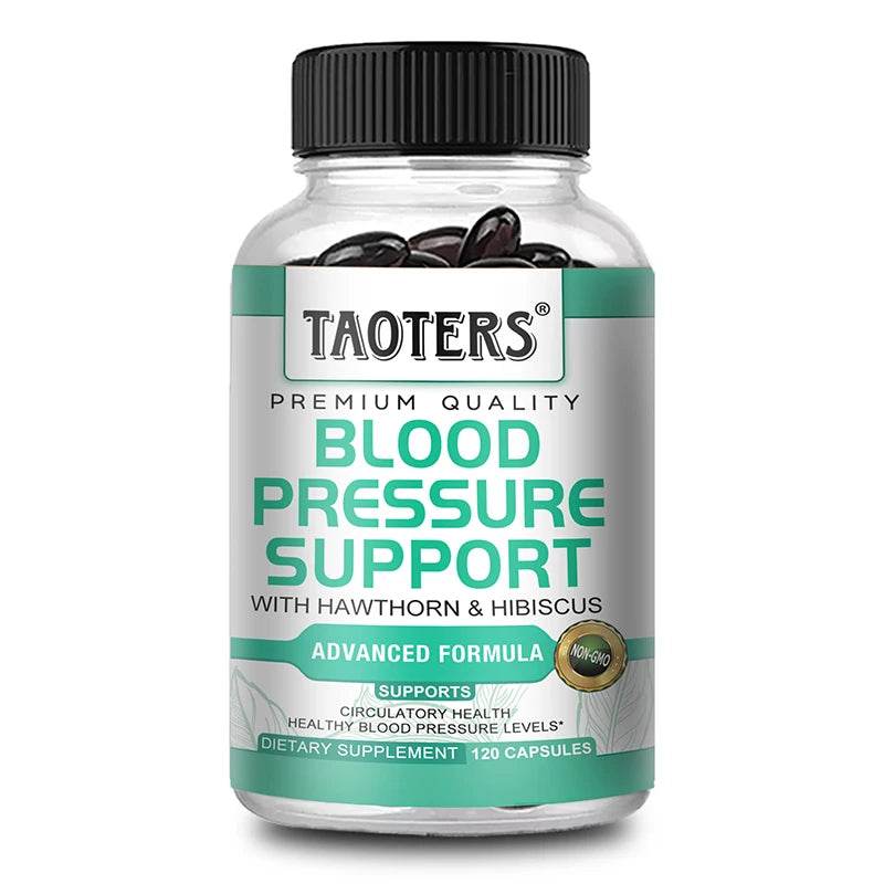 Premium blood pressure supplement for cardiovascular and heart health, helping balance blood pressure and improve blood flow United States 120count
