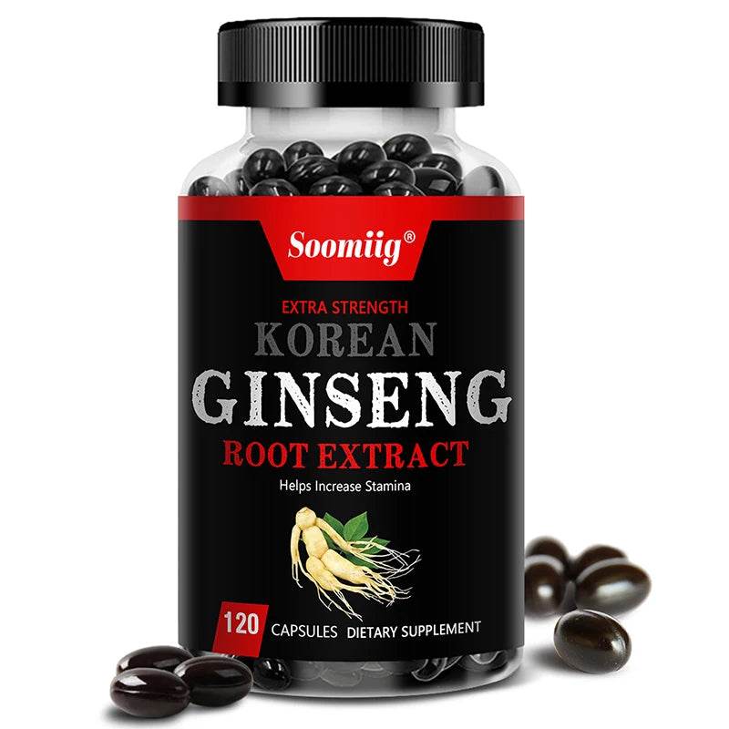 Korean Red Ginseng Extract - Enhances Endurance, Strength and Mood BalanceStrong for energy, stamina and focus United States 120count
