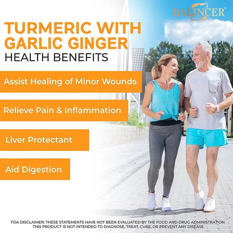 Balincer Turmeric Extract - helps fast absorption of vitamins and anti-inflammatory, joint muscle, immune system health