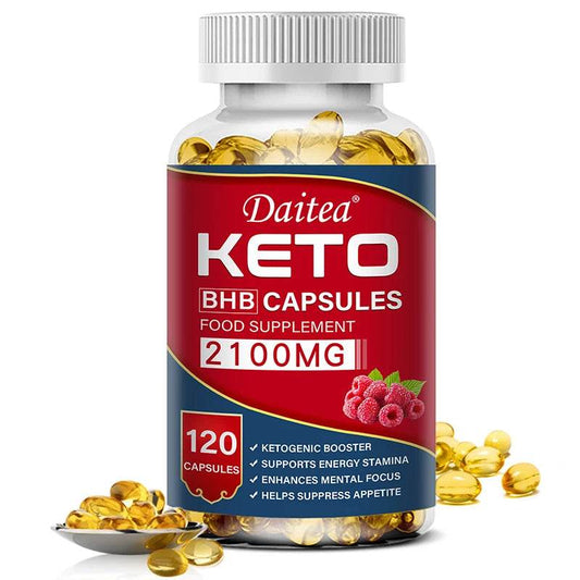 Daitea Fat Burning Ketone Soft Capsules - Helps to better decompose body calories, control weight and maintain health 120count United States