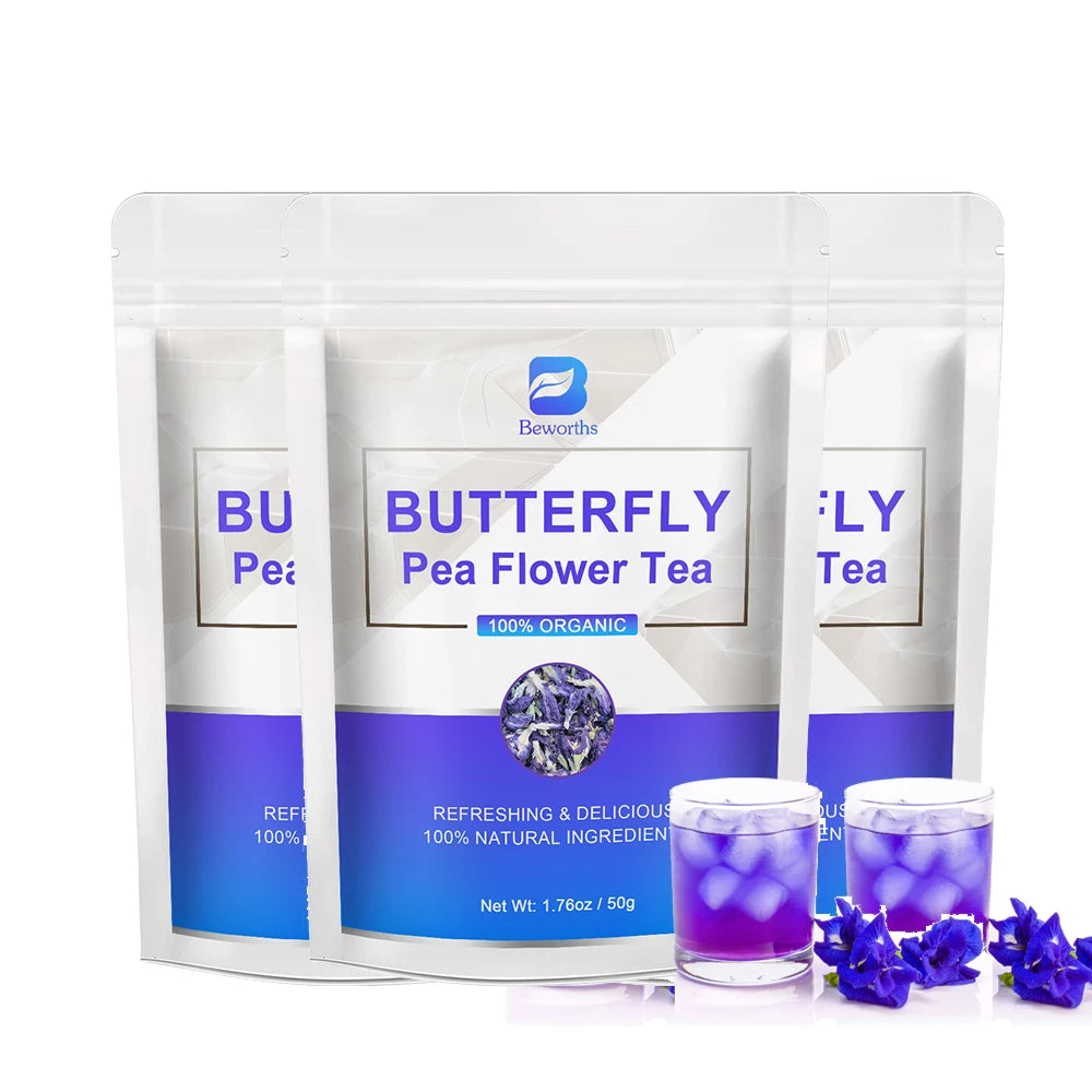 BEWORTHS 100% Natural Butterfly Herb Extract Enhances Immunity, Rich in Vitamin C and E Antioxidant Supplements for Beauty 3bags United States