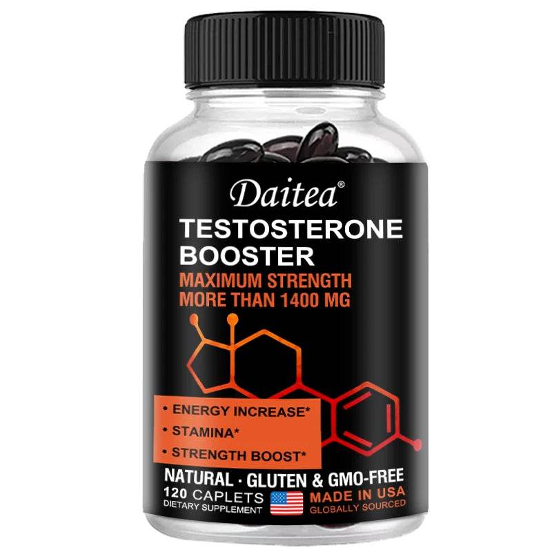 Daitea Men's Energy Supplement, Maximum Strength 1400 Mg, Increases Energy, Stamina and Power United States 120count
