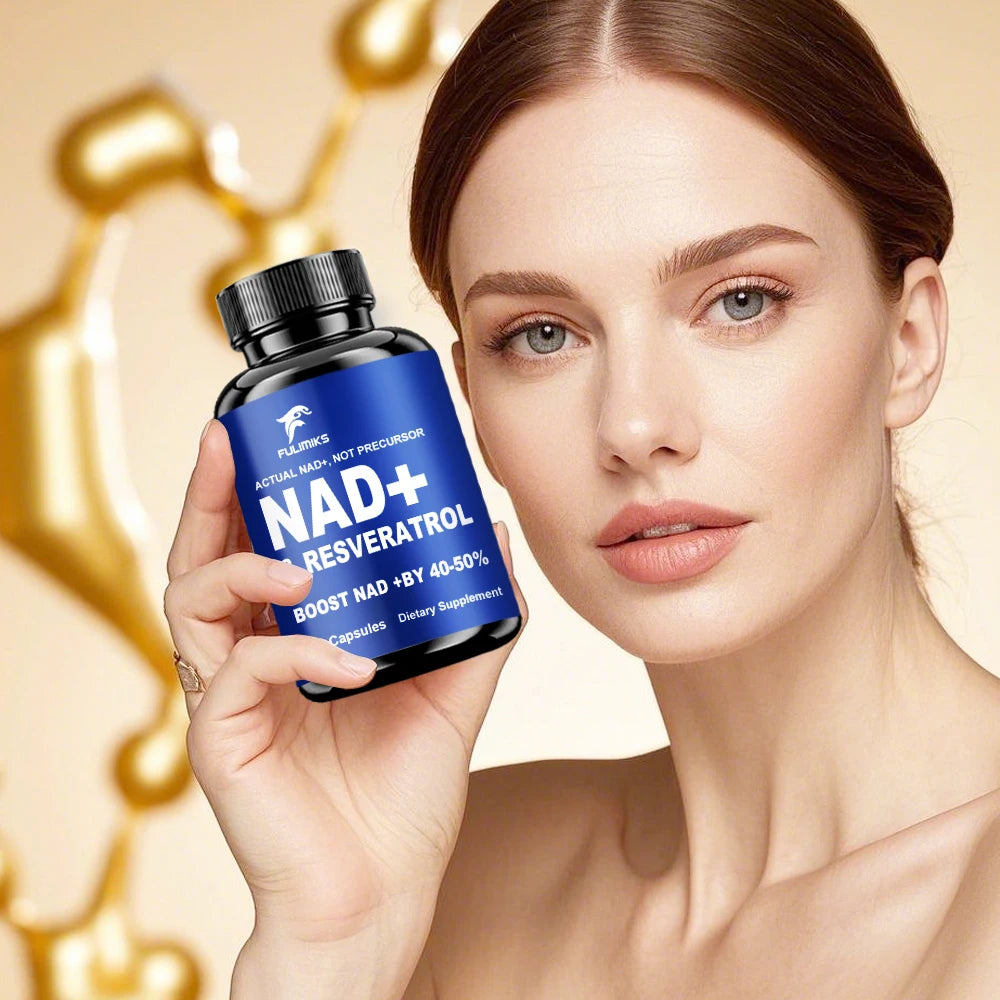 NAD Supplements, Supplements with Resveratrol + Vitamin B3, Nad Plus Boost Supplements - Supports Cellular Health