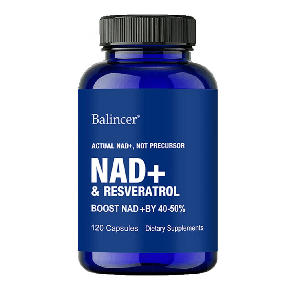 NAD Supplements, Supplements with Resveratrol + Vitamin B3, Nad Plus Boost Supplements - Supports Cellular Health 120 count United States