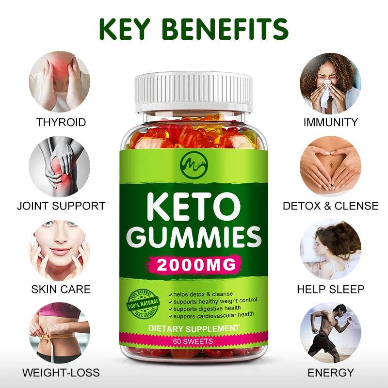 Keto Gummies - ACV Keto Gummies Apple Cider Vinegar Gummies for Women & Men, Keto Apple Cider Vinegar Supplement