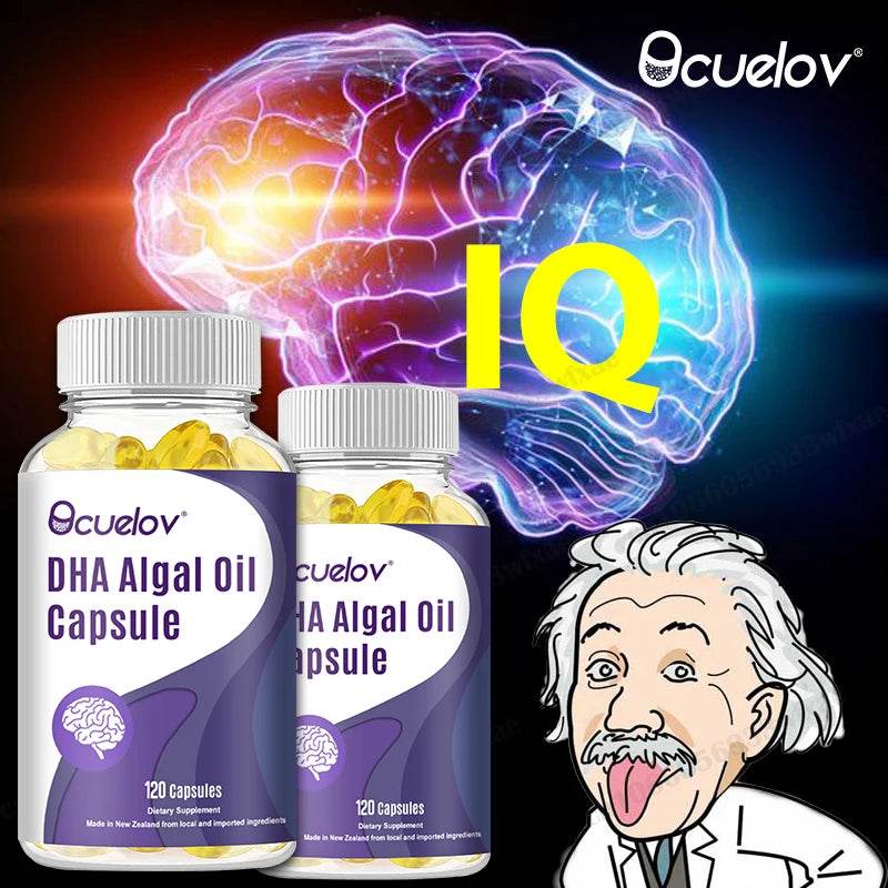 DHA natural algae oil extract, supplement memory and attention, support memory enhancement, protect brain nerves
