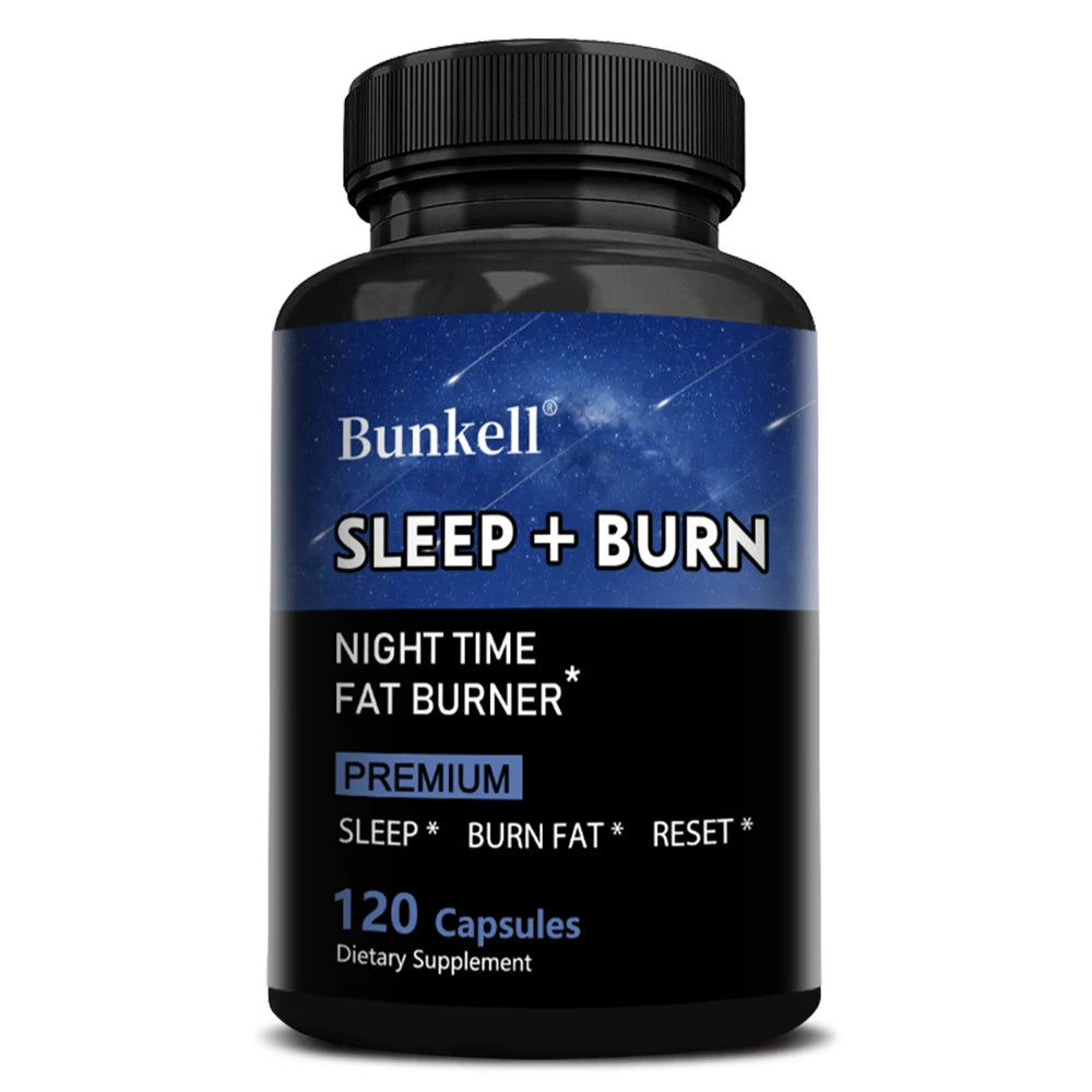 Night Fat Burner and Sleep Supplement - Boost Metabolism and Burn Fat Effectively, Weight Management, Melatonin Sleep Aid 120 count United States