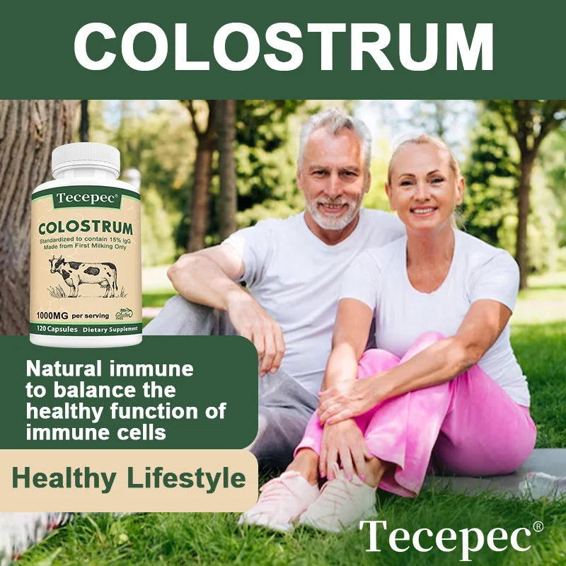 Colostrum Supplement Colostrum Extract (Colostrum Only), Supports Immune & Digestive Health, 120 Capsules