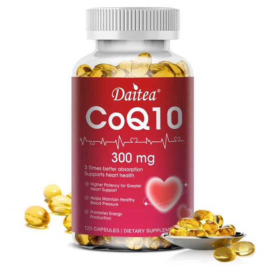 CoQ10 300mg Super 3x Absorption, Antioxidant, Good for Heart Health and Energy Production, Coenzyme Q10 Supplement United States 120count