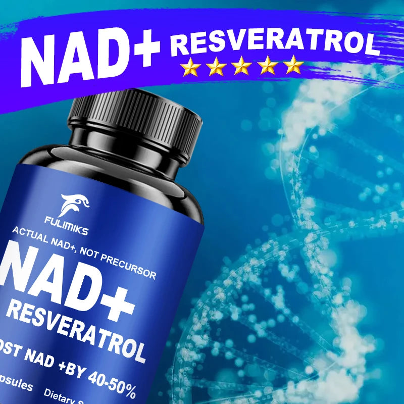 NAD Supplements, Supplements with Resveratrol + Vitamin B3, Nad Plus Boost Supplements - Supports Cellular Health