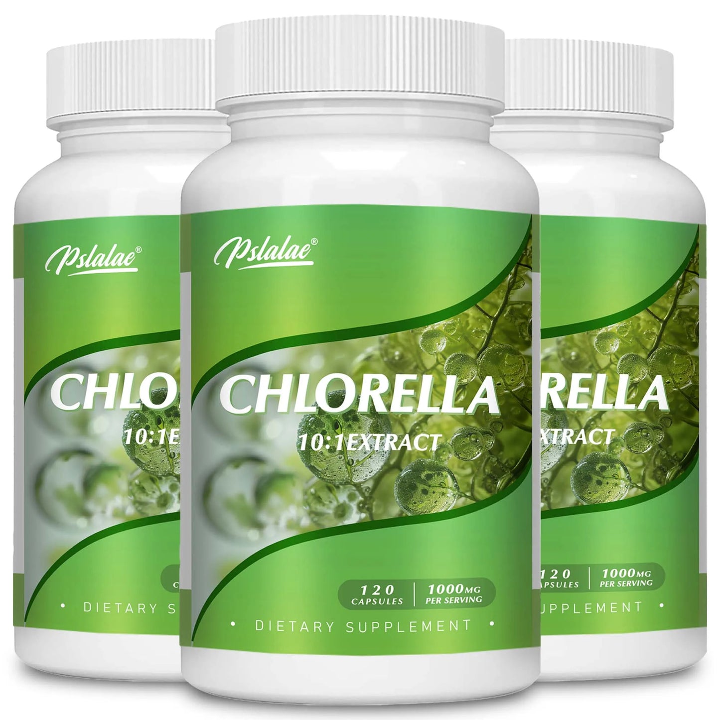 Chlorella - Liver Cleansing, Detoxification and Repair - Superfood Detox Supplement, Helps Free Radicals - 120 Capsules Three-Best choice United States