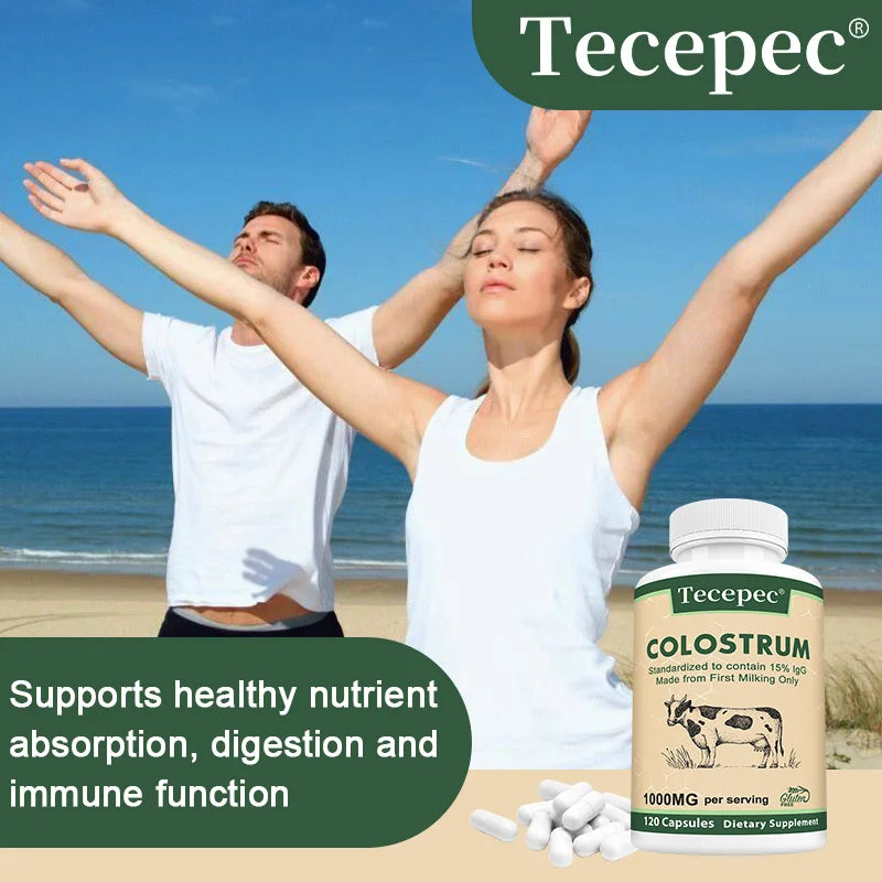 Colostrum Supplement Colostrum Extract (Colostrum Only), Supports Immune & Digestive Health, 120 Capsules